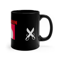 Wing Chun Red White Blue Mug Black mug 11oz